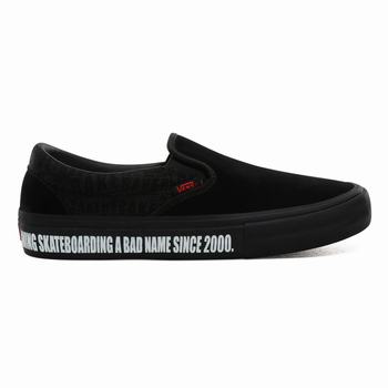 Damske Tenisky Vans x Baker Slip-On Pro Čierne/Červené VA39HBKJG